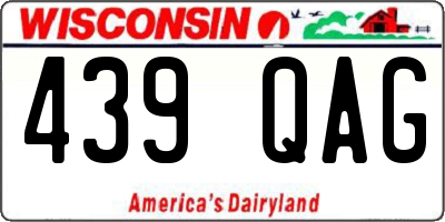 WI license plate 439QAG