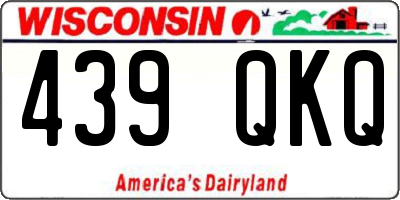 WI license plate 439QKQ