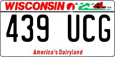 WI license plate 439UCG