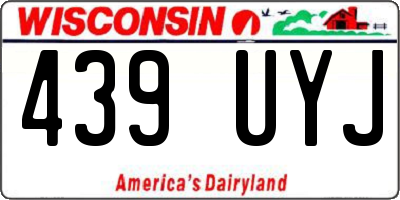 WI license plate 439UYJ