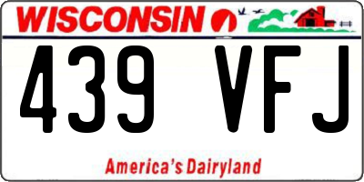 WI license plate 439VFJ
