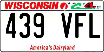 WI license plate 439VFL