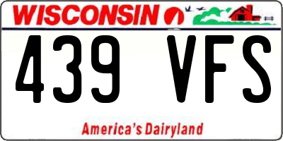 WI license plate 439VFS