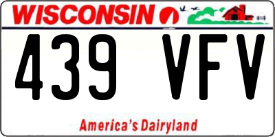 WI license plate 439VFV