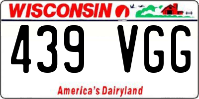 WI license plate 439VGG