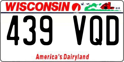 WI license plate 439VQD