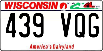 WI license plate 439VQG