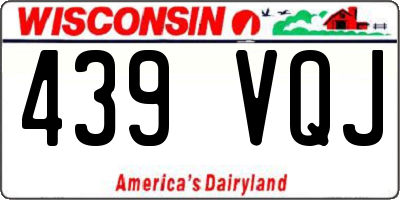 WI license plate 439VQJ