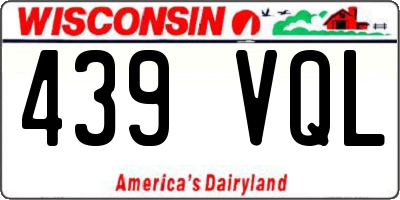 WI license plate 439VQL