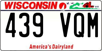 WI license plate 439VQM