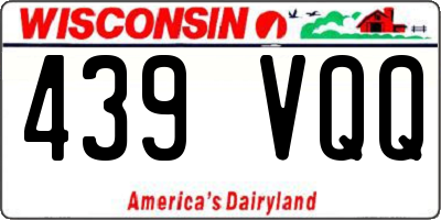 WI license plate 439VQQ