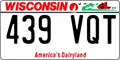 WI license plate 439VQT
