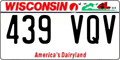 WI license plate 439VQV