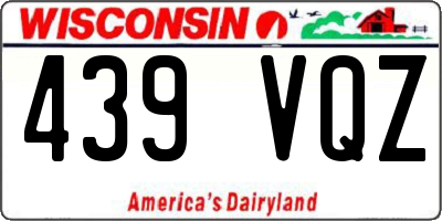 WI license plate 439VQZ