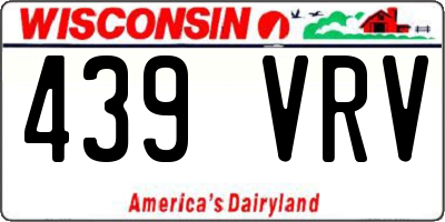 WI license plate 439VRV