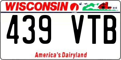 WI license plate 439VTB