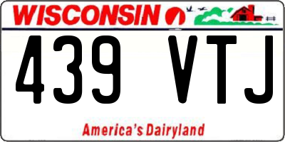 WI license plate 439VTJ