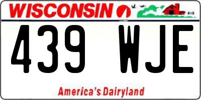 WI license plate 439WJE
