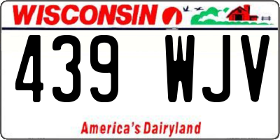 WI license plate 439WJV