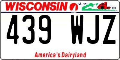 WI license plate 439WJZ