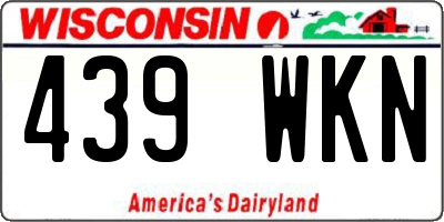WI license plate 439WKN