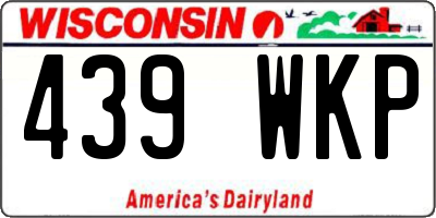 WI license plate 439WKP
