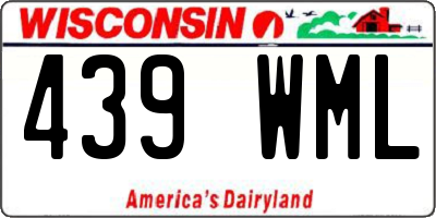 WI license plate 439WML