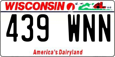 WI license plate 439WNN