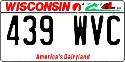 WI license plate 439WVC