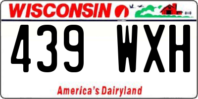 WI license plate 439WXH