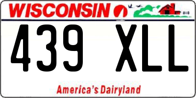 WI license plate 439XLL
