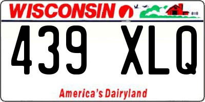 WI license plate 439XLQ