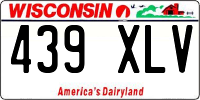 WI license plate 439XLV