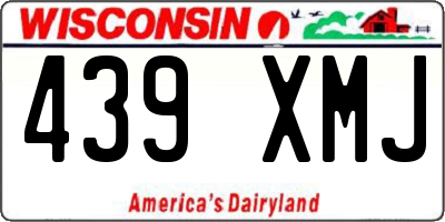 WI license plate 439XMJ