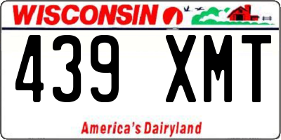 WI license plate 439XMT