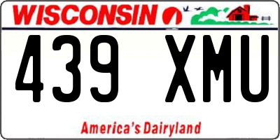 WI license plate 439XMU
