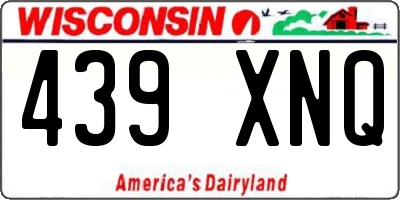 WI license plate 439XNQ