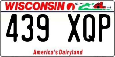 WI license plate 439XQP