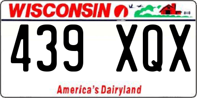 WI license plate 439XQX