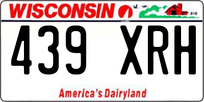 WI license plate 439XRH