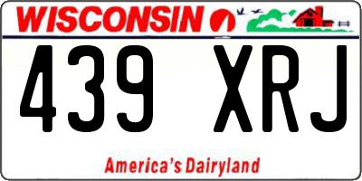 WI license plate 439XRJ