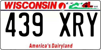 WI license plate 439XRY
