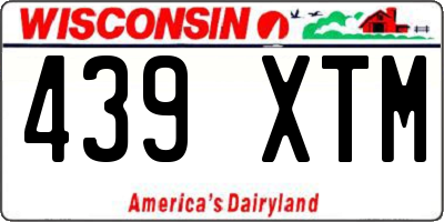WI license plate 439XTM