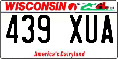 WI license plate 439XUA