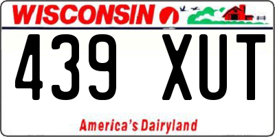 WI license plate 439XUT