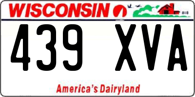 WI license plate 439XVA