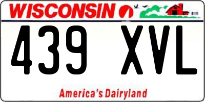 WI license plate 439XVL
