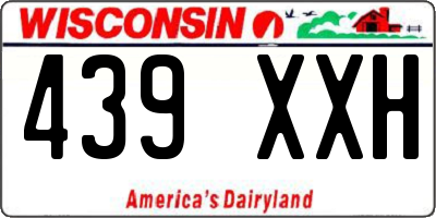 WI license plate 439XXH