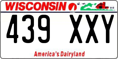 WI license plate 439XXY