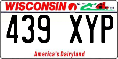 WI license plate 439XYP